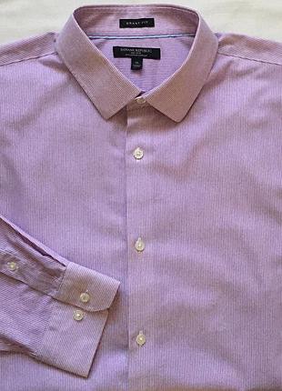 Сорочка бавовняна banana republic stretch grant fit розмір xl/42/50-52