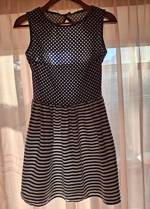 Платье мини лko s хлопковое с вырезом на спине