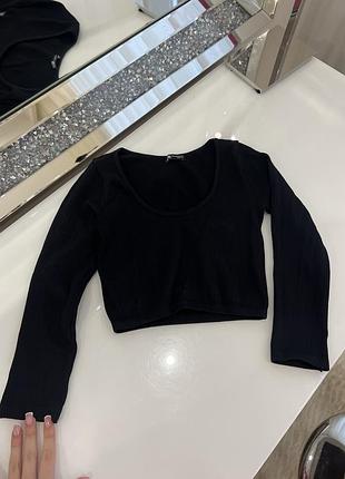 Мега стильний топ чорний zara🔥