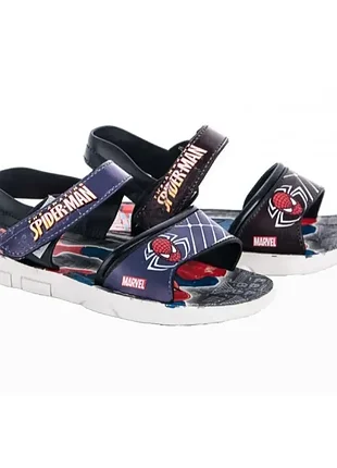 Дитячі літні спортивні босоніжки легкі сандалі для хлопчика з супер геройським принтом на кожен день