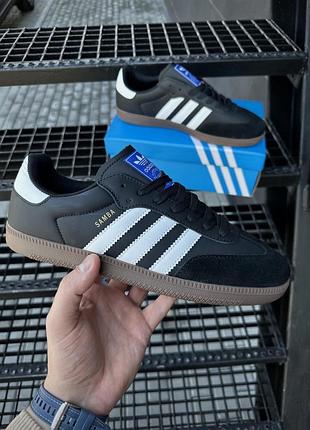 👟🔥 кросівки чоловічі adidas samba og - black/white (41-45)
