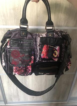 Сумка жіноча desigual різнобарвна3 фото