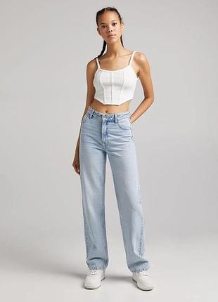 Якісні прямі джинси bershka