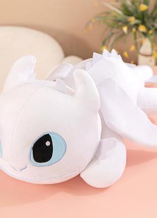 Игрушка беззубик на животике белый 65 см