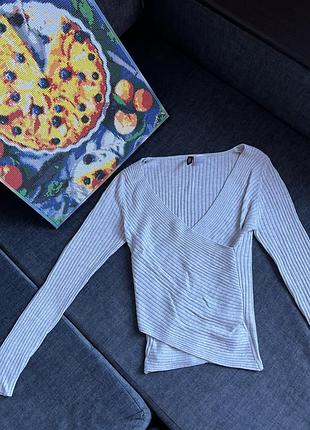 Лонгслів в рубчик