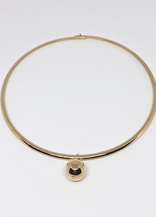 Тренд стильне золотисте жіноче кольє чокер підвіс ланцюжок мінімалізм