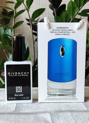 Свежий мужской парфюм pour homme blue label питая блю лейбл стойкий аромат