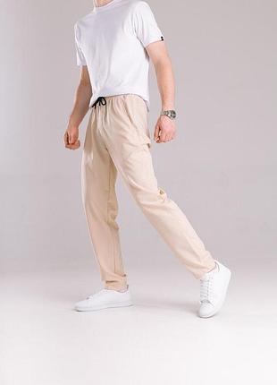 Штани pobedov aero бежевий