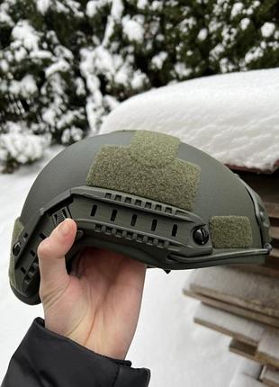 Балістична каска kevlar fast nij iiia сертифікована олива