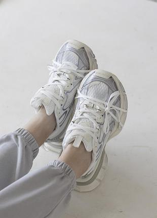 Білі шкіряні кросівки баленсі преміум люкс