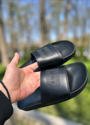 Мужские кожаные шлепанцы hugo