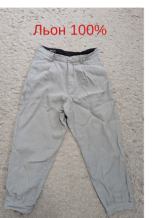 Шикарні брюки вільного крою MEN armani, size 46, стан відмінний, льон 100%, заміри в описі