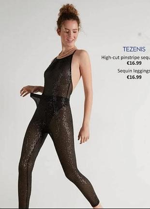 Прозрачные лосины леггинсы в пайетки