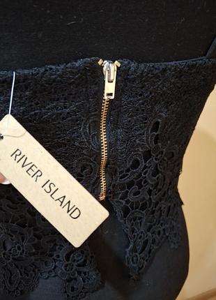 Продам новый черный топ river island, размер 14 ( m- l)