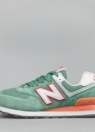 New balance 574 classic green. артикул odp555