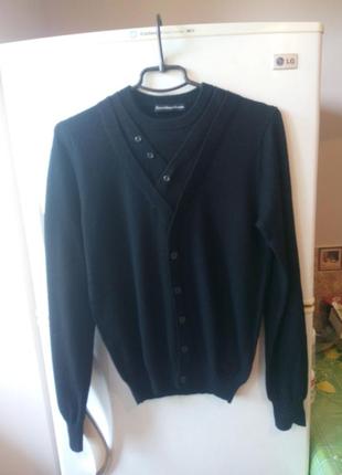 Стильний чорний вовняний светр від бренду «david mayer naman»