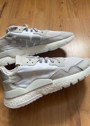 Кроссовки мужские adidas nite jogger 3m 46 новые белые с бирками в коробке
