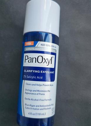 Тонер із саліциловою кислотою panoxyl clarifying exfoliant 2% salicylic acid
