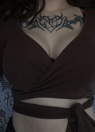 Топ рубчик zara