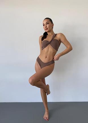 Christel 015 раздельный купальник на одно плечо9 фото