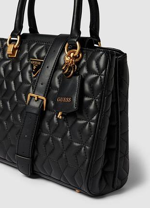 Сумка guess оригінал стьобана сумка - чорна, guess