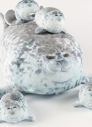 М'яка подушка мама тюлень з дітками