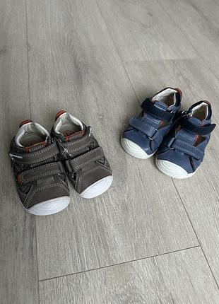 Дитячі шкіряні босоніжки biometrics 18р, дитячі кросівки