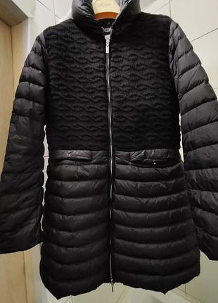 Пухове пальто-бокс стьобана куртка від geox