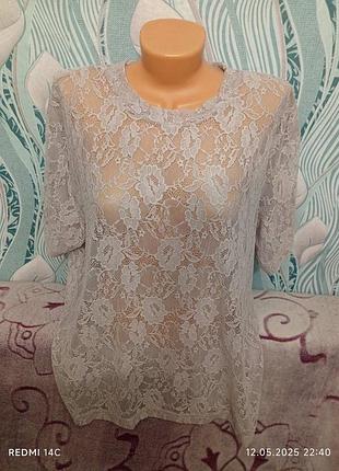 Ажурная женская футболка