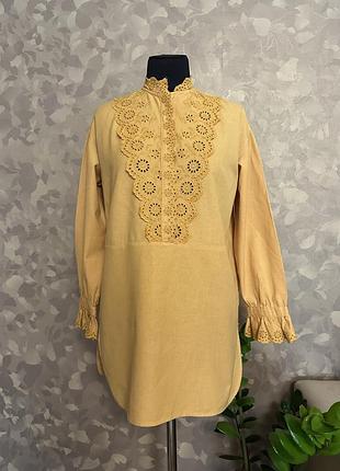 Блуза жіноча прошва льон