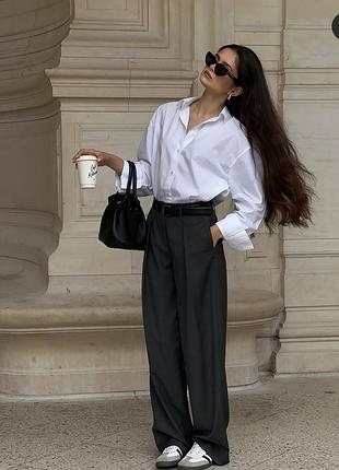 Шикарные стильные брюки с подкатом р.42/40