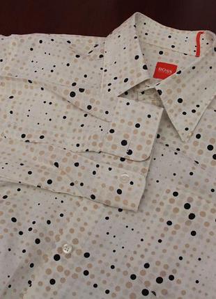 Hugo boss рр l рубашка из хлопка италия