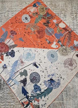 Она невероятная люкс бренд fabric frontline хуска шаль натуральный шелк премиум качества.