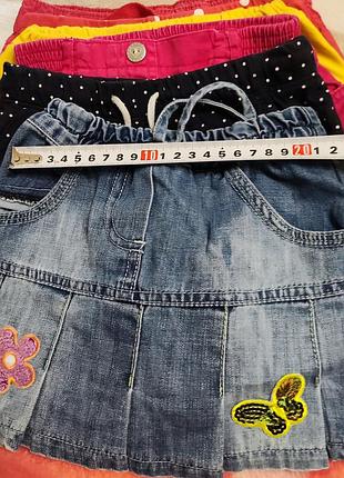 Шорты лето юбочка на худи девочку р98-104