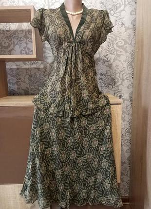 Шовковий літній костюм laura ashley