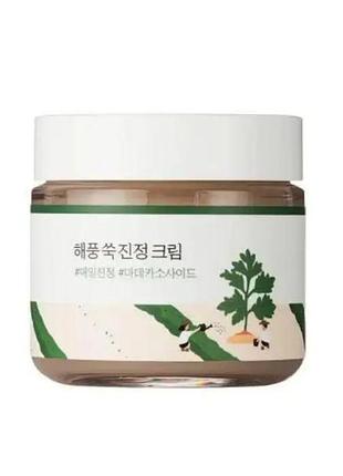 Успокаивающий крем с морским полыном round lab mugwort calming cream 80ml