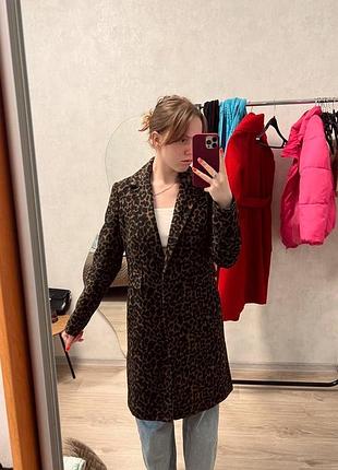 Пальто жіноче леопардове