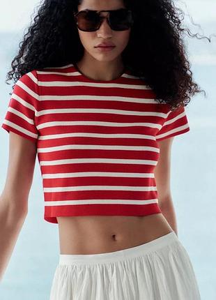 Топ жіночий в смужку zara new