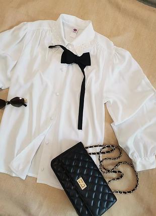 Тотальный распродаж!!️белая блуза в стиле винтаж