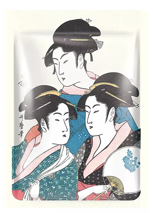 Mitomo тканевая маска японка "экстракт цветков сакуры+золото" 1 шт