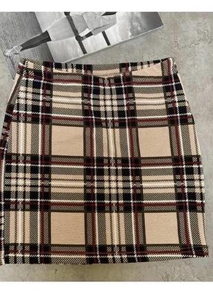 Shein крута міні спідниця у клітинку як нова