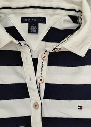 Оригинальная футболка поло топ из хлопка от tommy hilfiger