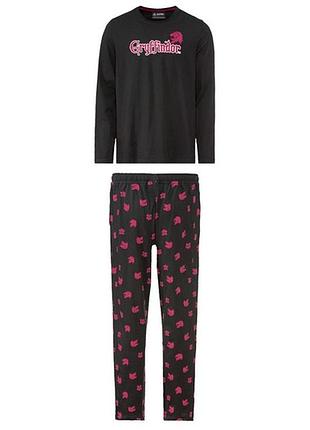 Піжама чоловіча гаррі поттер 100% бавовна - лонгслів і штани