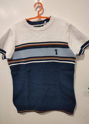 Футболка тоненькая вязка для мальчика 8-9р.