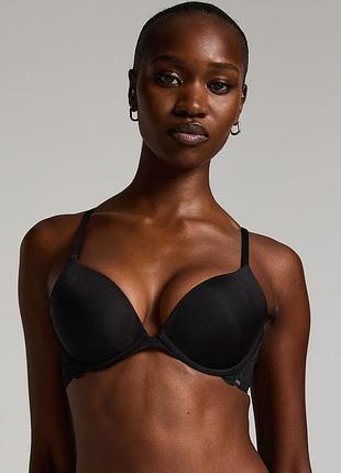 Бюст бюстгалтер чорний пушап 80в hunkemoller трансформер