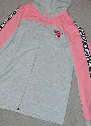 Кофта lc waikiki на молнии с капюшоном 11-12 лет, 146-152см.