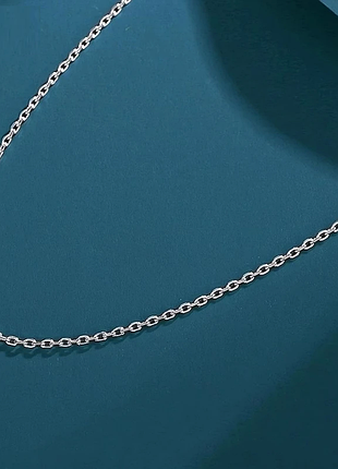 Срібний ланцюжок якірного плетіння, 50 см