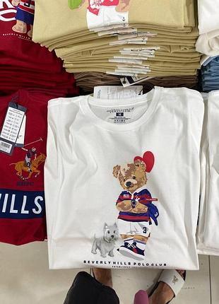 Футболка polo bear ralph lauren унісекс футболка з ведмедем