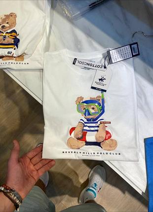Футболка polo bear ralph lauren унісекс футболка з ведмедем