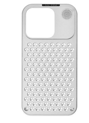 Чохол aluminium case Apple iphone 12 pro max silicon case prodred max silver